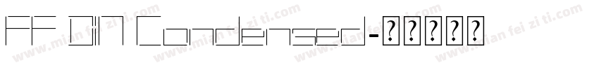 FF DIN Condensed字体转换